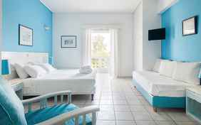 Das Studio mit Doppelbett und Schlafsofa